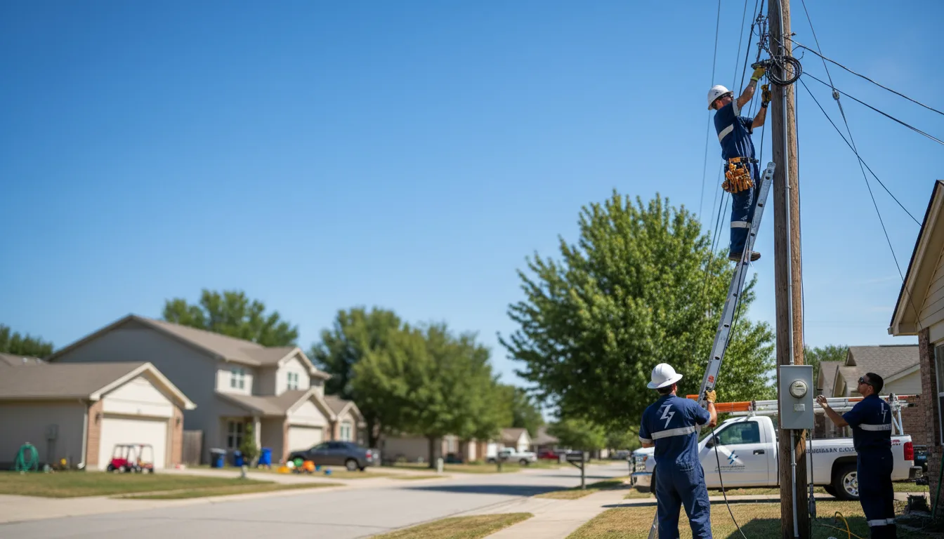 Residential electrician providing installation services in Spring City, UT